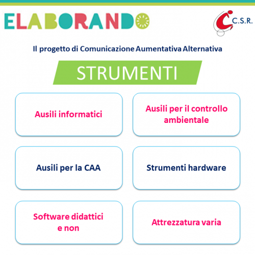 ELABORANDO OFFICINA DELLA COMUNICAZIONE AUMENTATIVA ALTERNATIVA – C.S.R.